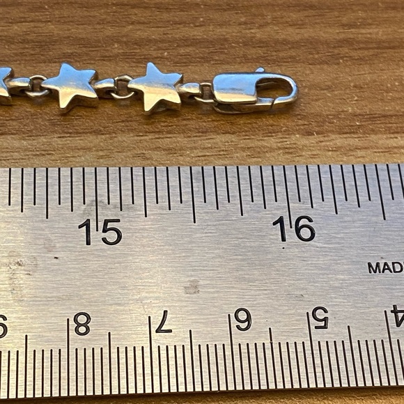 Tiffany & Co. 925 Sterling silver chain of stars necklace 16 inch - Picture 10 of 11